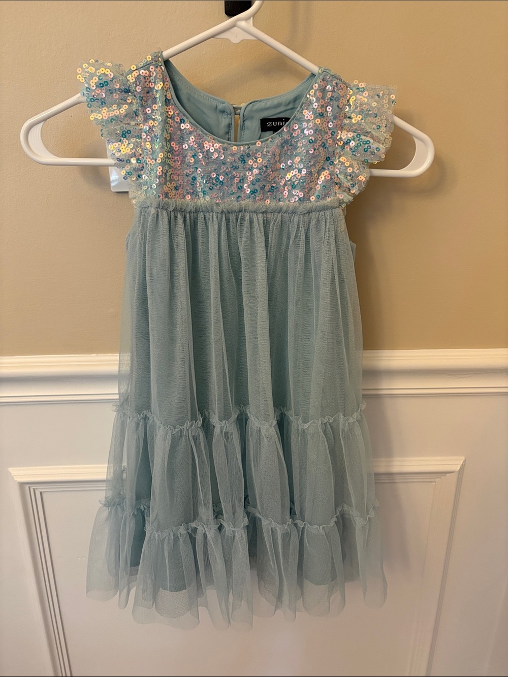 Zunie Girls' Sequin Tulle Party Dress